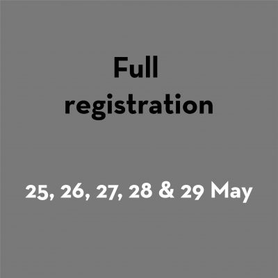 All Days Full Registration 25-29 May
